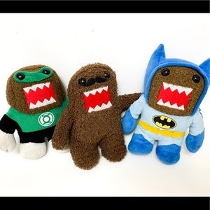 Domo dc comic set Batman green lantern mustache